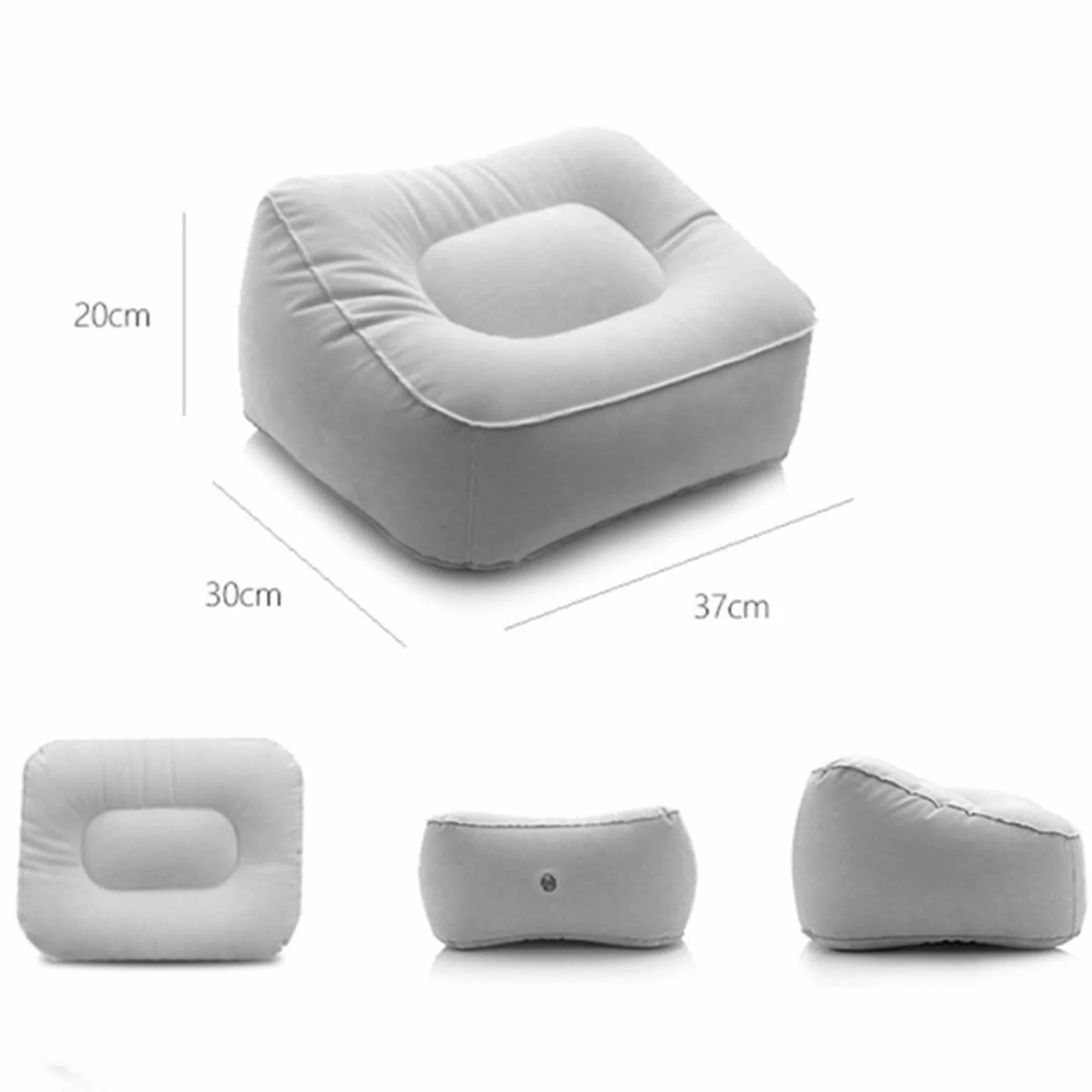 Almohada Inflable para reposapiés Debajo del Escritorio Cojín para reposapiés Cojín para pies Reduce la hinchazón Mejora la circulación para Viajes Uso en el hogar