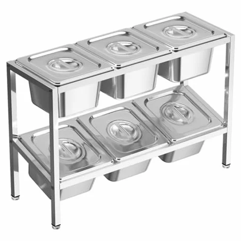 Juego de estante de especias con dispensador, organizador de encimera para soluciones de almacenamiento de cocina y bufé