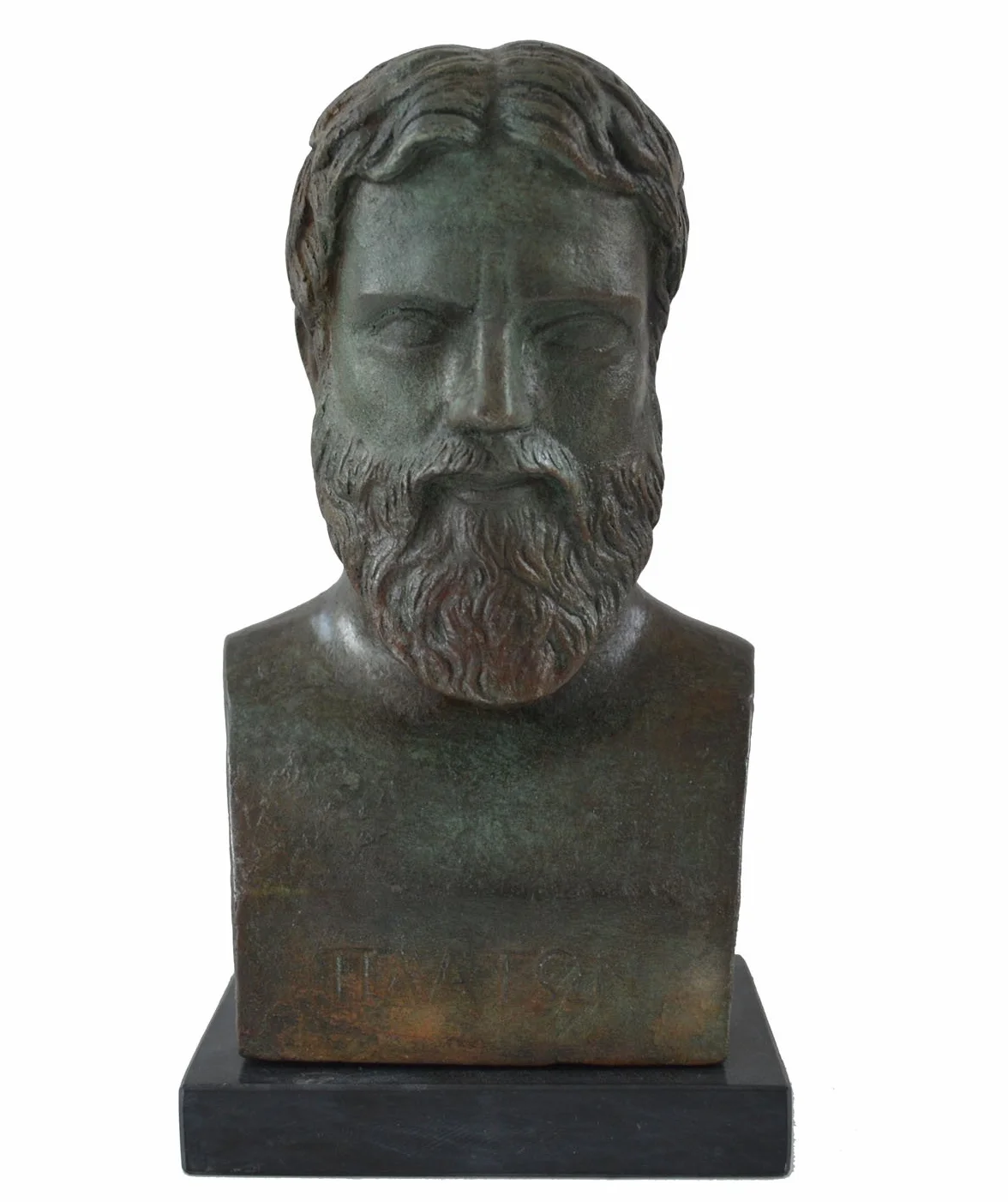 Estia Creations Busto Platón con Efecto Color Bronce - Filósofo Griego Estudiante de Sócrates - Platonas
