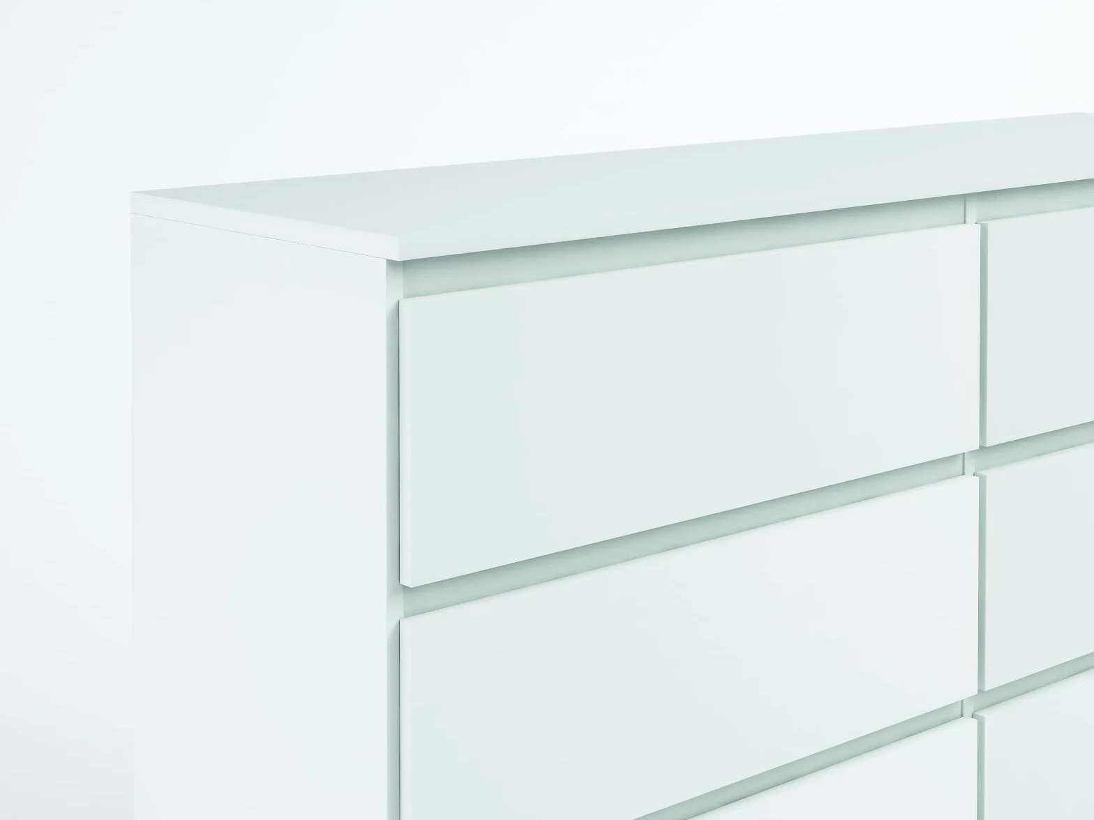 meble masztalerz Comoda Dormitorio 8 Cajones 120 cm - Cajonera Armario Interior - Sinfonier Dormitorio Alto - Muebles para el Salón - Cómoda Moderna - Blanco 120x101,5x39 cm