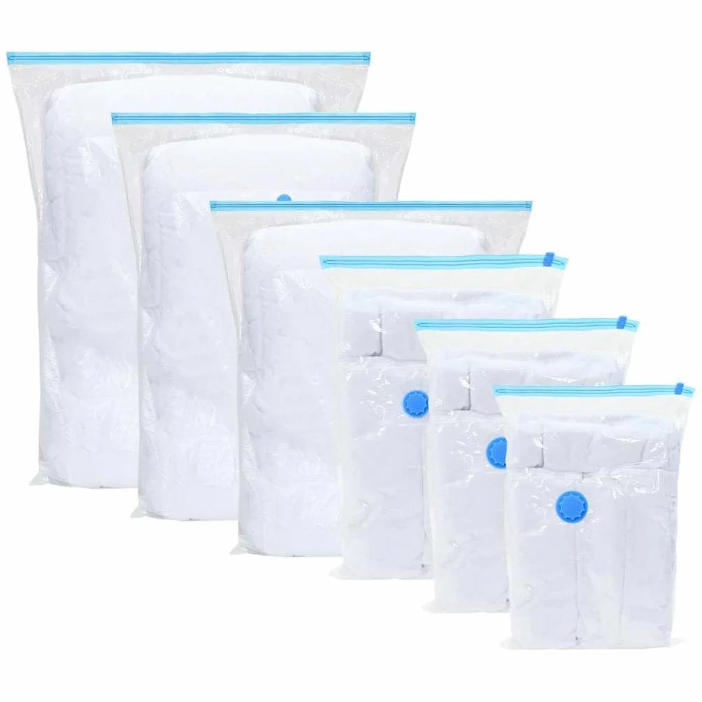 20 bolsas de almacenamiento al vacío de 130 x 100 cm, juego de bolsas de almacenamiento al vacío para ropa, ropa de cama y mantas, bolsas de almacenamiento impermeables para el orden en el hogar
