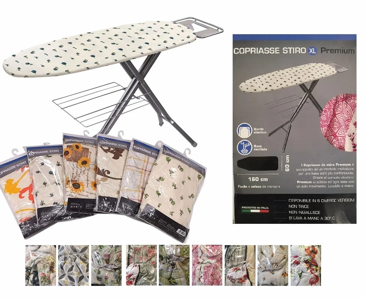 Funda para tabla de planchar, tamaño XXL universal para tablas grandes, calidad premium, apta para planchas de vapor, fabricada en Italia, varios colores disponibles