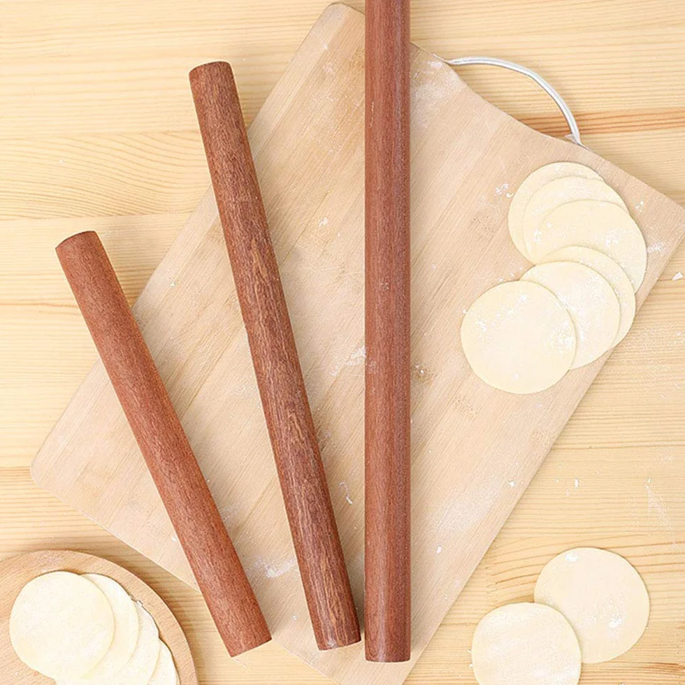 Rodillo de madera Rodillo para masa Rodillo de Madera Natural for Masas y Repostería Diversas(30cm)