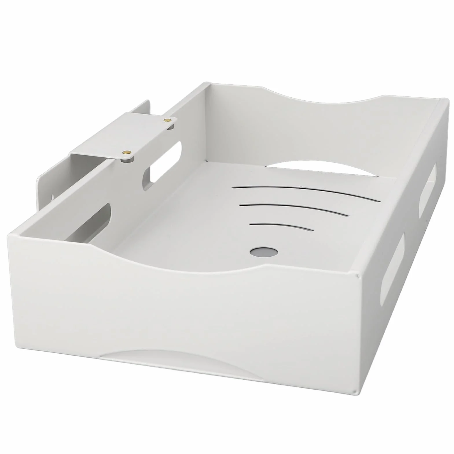 Annadue Organizador de Gabinete Extraíble de Acero Al Carbono, Cajón Deslizante para Cocina y Baño, Estante de Almacenamiento de Despensa Deslizante, Estante para Fregadero (Grande)