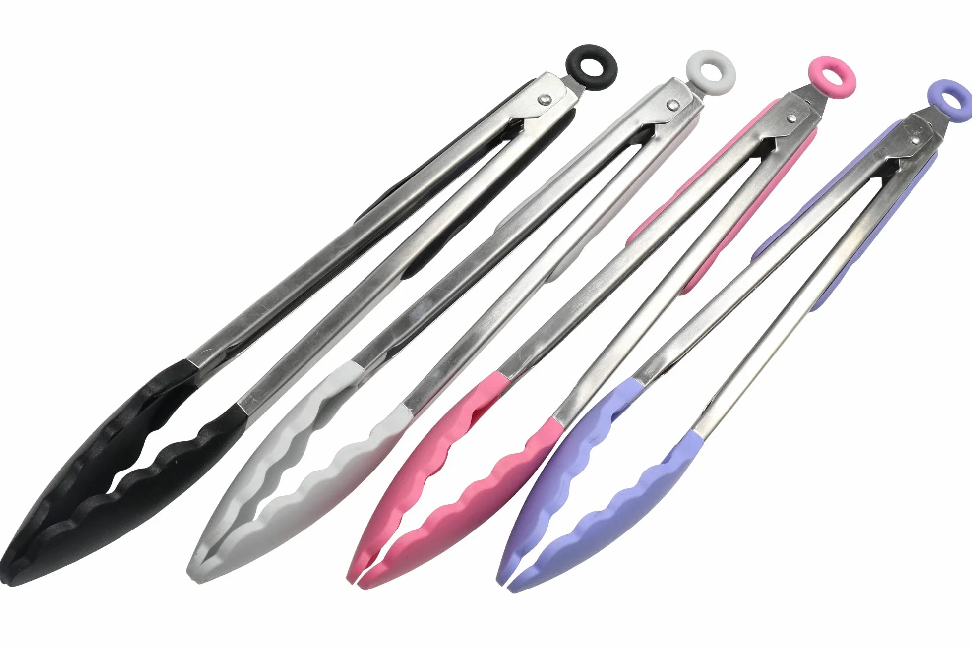 Chef Craft Premium Silicone Pinzas de Cocina, Negro