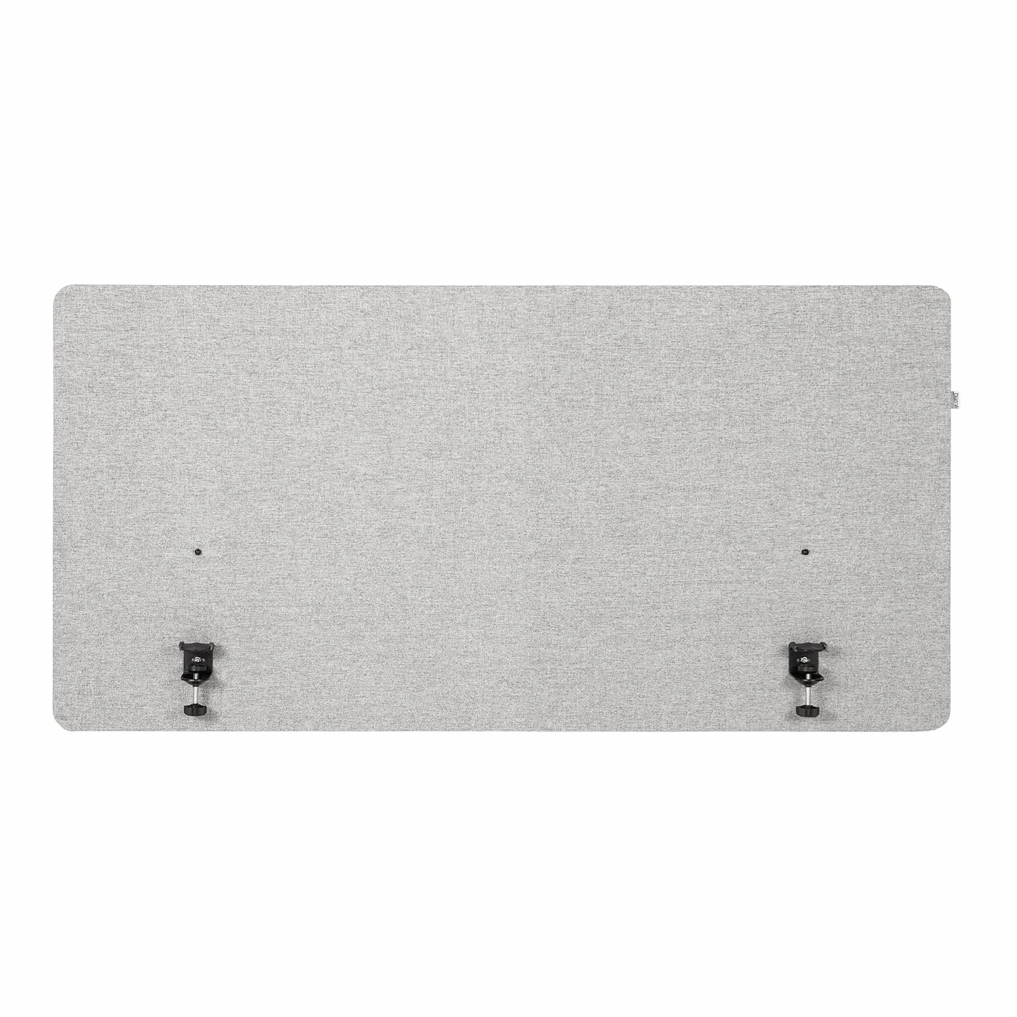 hjh OFFICE Separador acústico de Escritorio Partición de Mesa FLEXMIUT D Tejido 62 x 120 cm Tabique Gris Claro