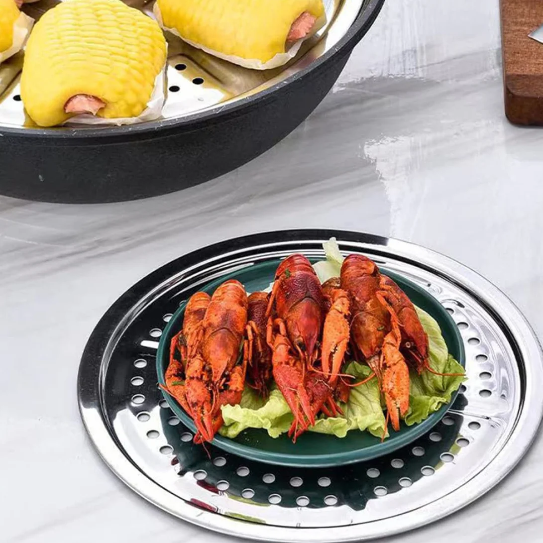 2 Pack Rejilla para Conservas de Acero Inoxidable, 11" Redonda para Presión