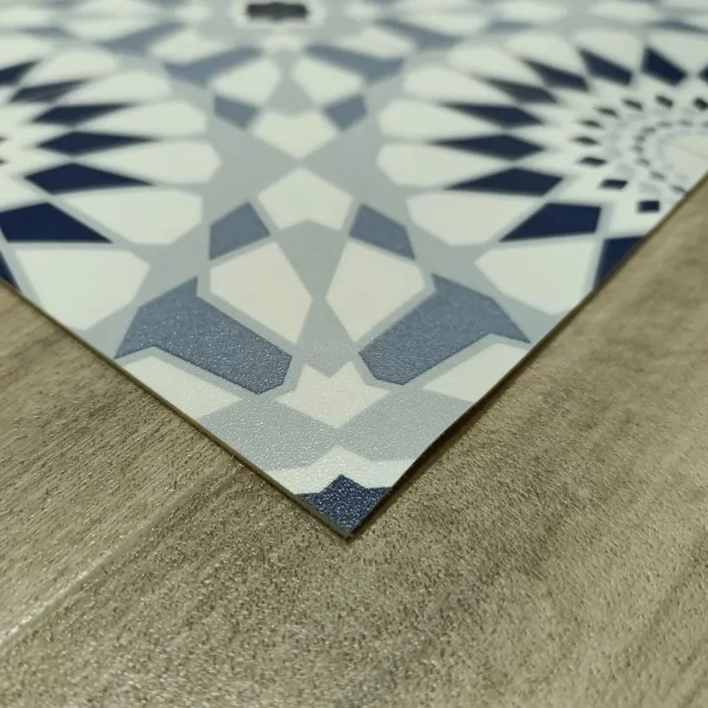 Alfombra Vinílica Calipso Antideslizante 50x200 cm Azul