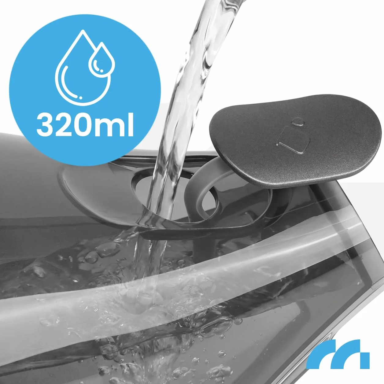 MalTec Plancha de vapor, 2000 W, cepillo de vapor de 4 niveles, depósito de agua de 320 ml, vaporizador de ropa, plancha de viaje de viaje, suela de cerámica, control táctil, plancha de mano portátil