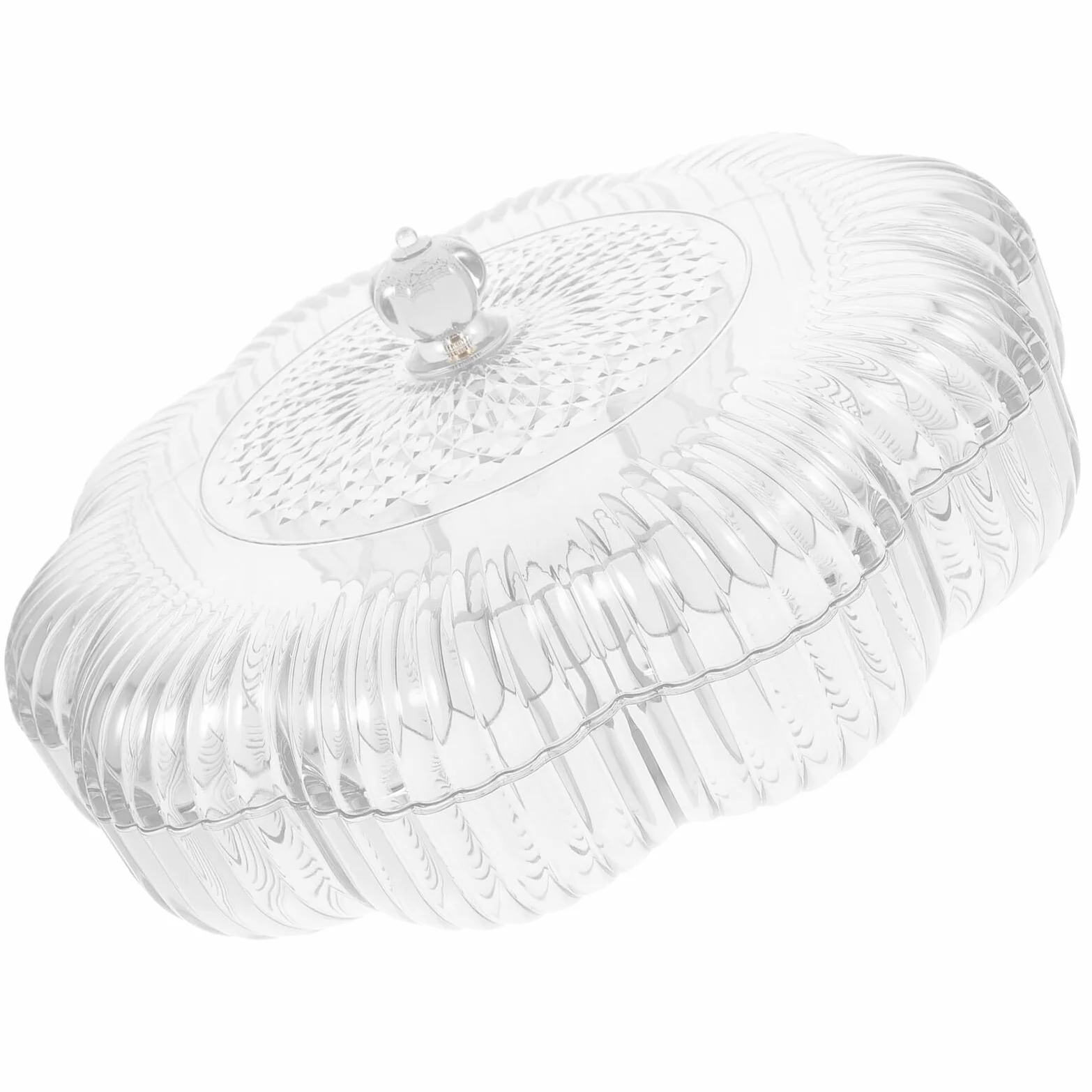 Homoyoyo Bandeja de Dulces Transparente Multifuncional Grande Compartimentos de Plástico para Snacks Hogar Fiesta y Postres
