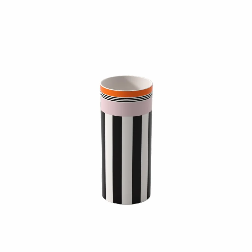 Villeroy & Boch Memphis Home Jarrón Grande Colorido Blanco y Negro Porcelana Premium