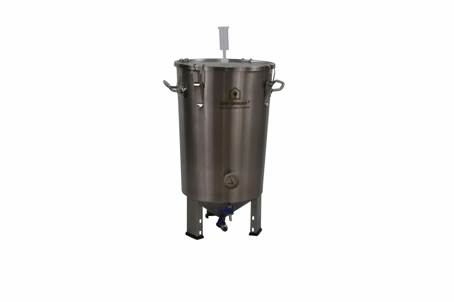 Recipiente de fermentación cónico de acero inoxidable, 30 litros