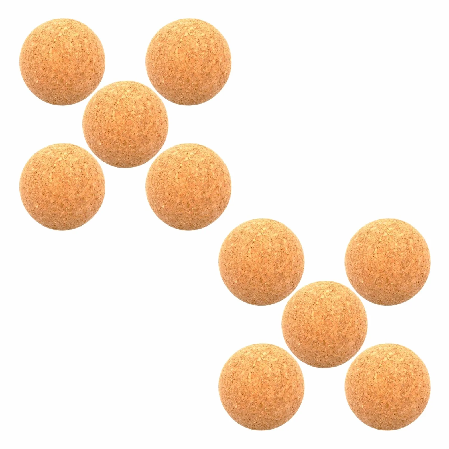 Pelota de Corcho 9 cm x 10 unidades – Tapón para Botellas, Bola de Masaje, Elemento Decorativo y Juguete Ecológico