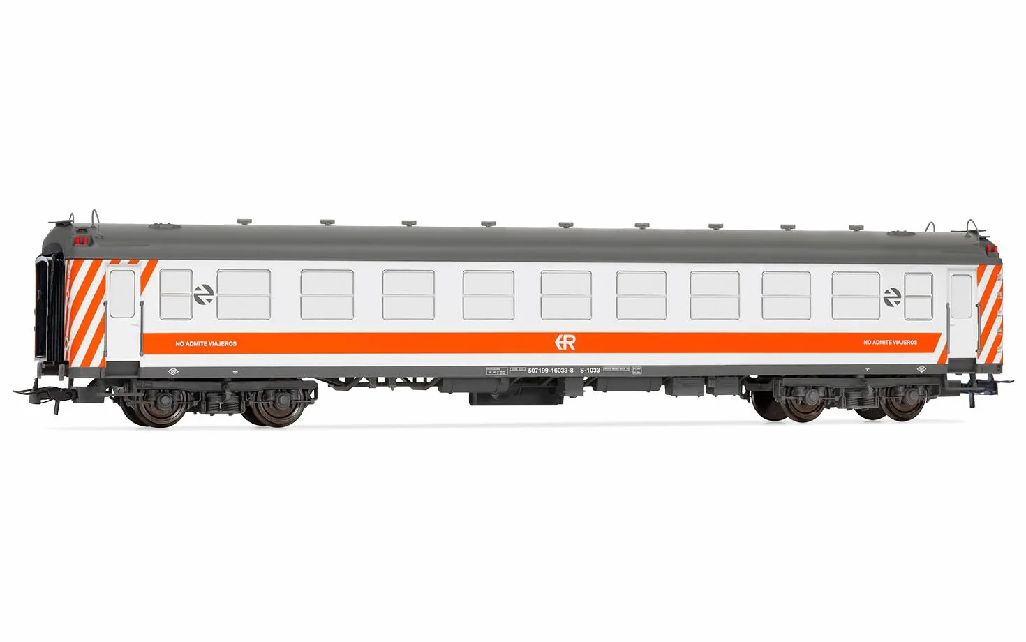 Electrotren HE4030 RENFE, 5000 autocar 'Manso', con Fuelle Antiguo, librea 'regionales', EP. V Autocares de pasajeros