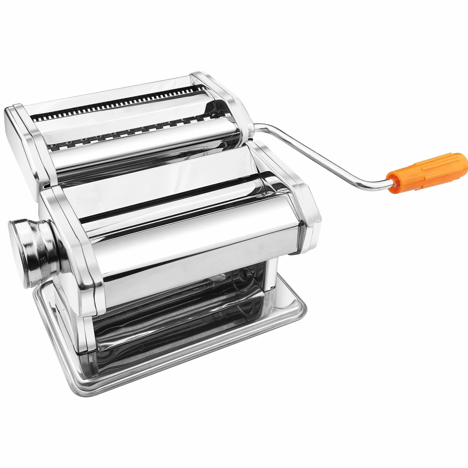 Maquina Para Hacer Pasta, Máquina de Pasta con 6 Grosor Ajustable, Máquina Manual de Pasta Acero Inoxidable, Máquina de Fideos Manual, Maquina para Pasta Fresca, para Espagueti, Lasaña