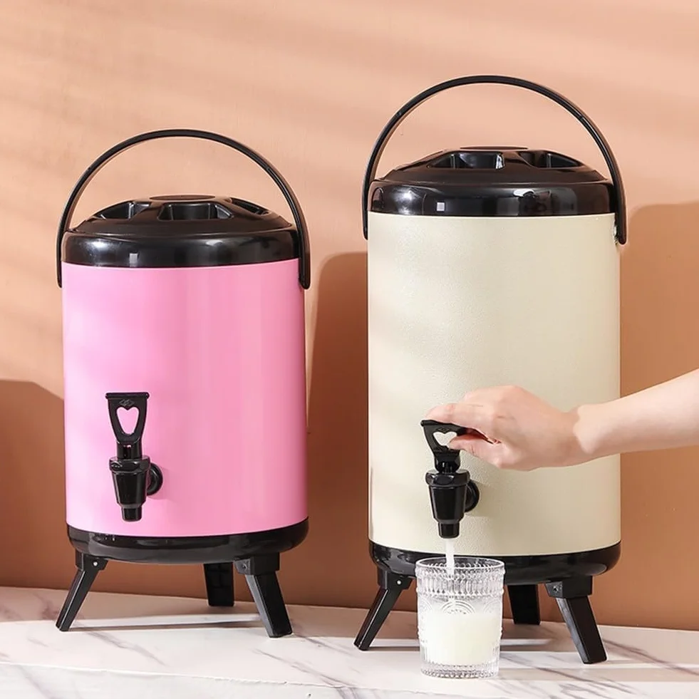 Cubo de té aislado para aventuras de campamento, fácil de limpiar y (10 litros)