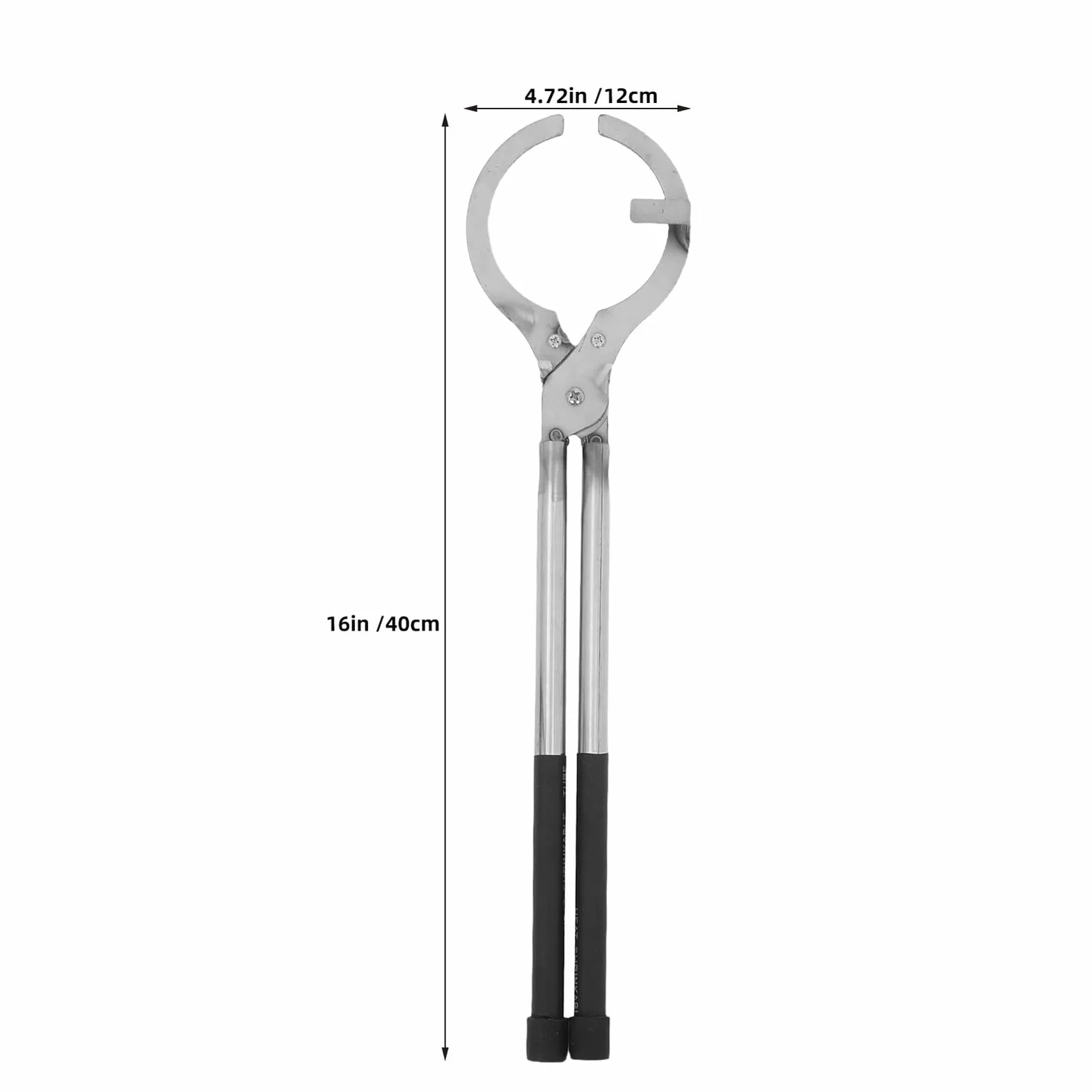 GALPADA Pinzas para Crisol de Fundición de Metales de Acero Inoxidable Mango Largo, para Crisoles de Grafito de 3-4 Kg, Cierre de Seguridad, Herramienta para Hornos de Fusión y