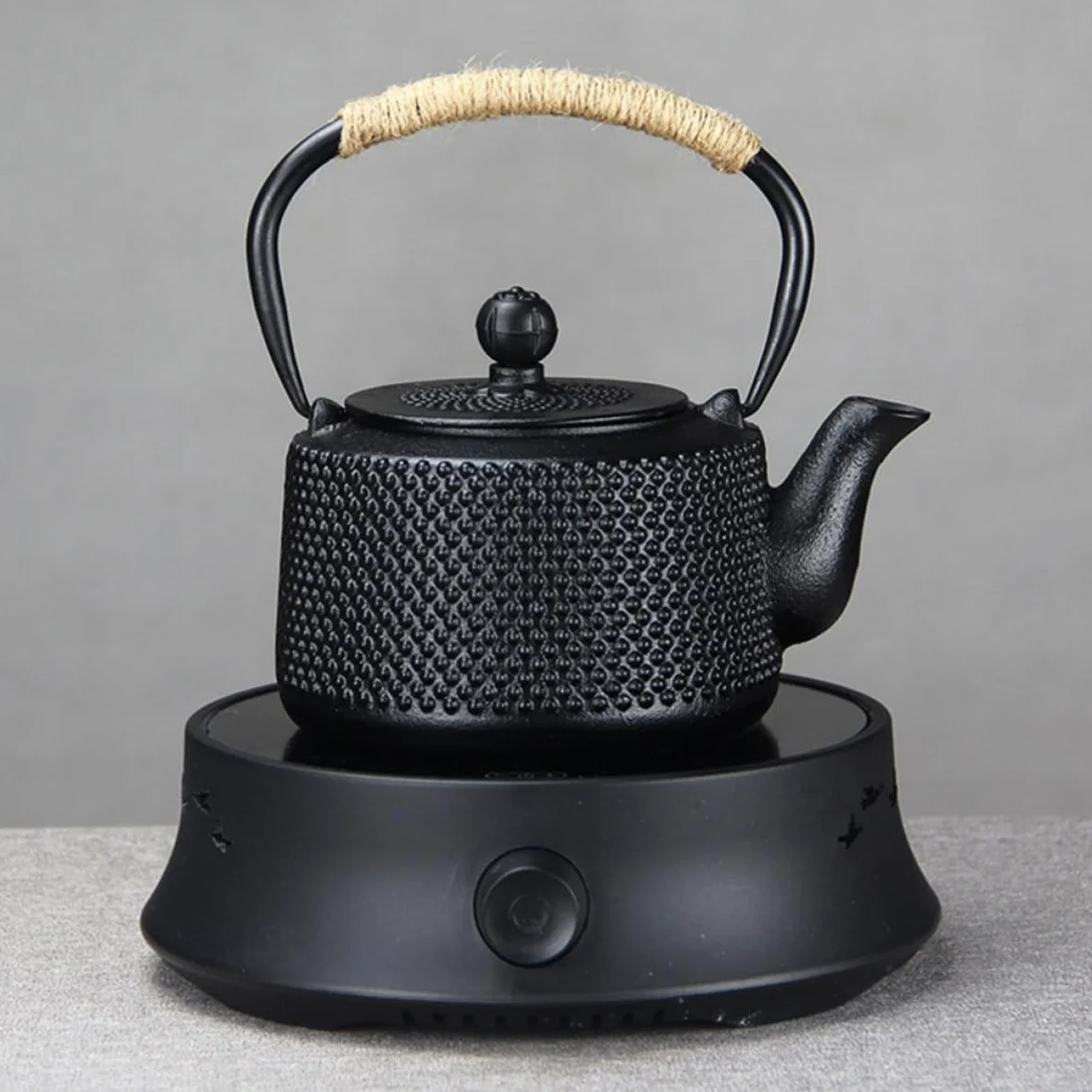 VICASKY Tetera de Hierro Fundido Clásica de 900ml Infusor para Hojas Sueltas, Ligera y Fácil de Limpiar, Adecuado para Hogares y Oficinas Estilo Vintage Japonés
