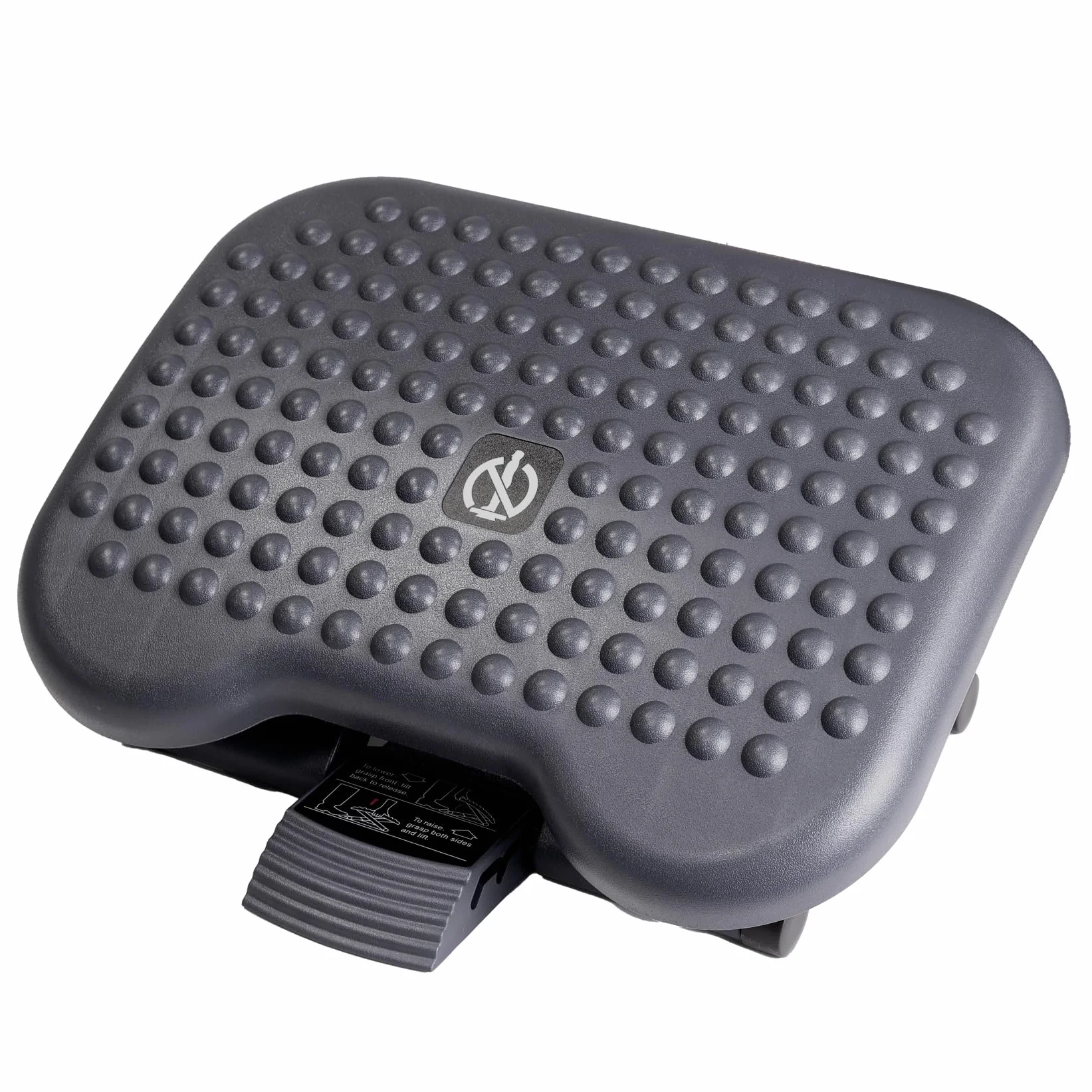 Raylu Paper – Reposapiés, Reposa pies de Oficina Ajustable en 3 Niveles, Reposapiés de Escritorio Ergonómico, Antideslizante y Efecto Masaje. Apoya Pies para Trabajo y Teletrabajo. (Modelo 20)