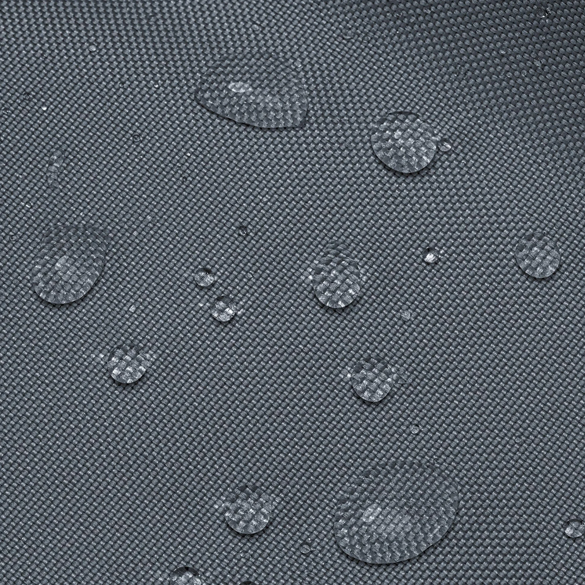 Tela impermeable por metros 5M x 160 cm - Tejido resistente al agua para exterior ideal para cojines cortinas fundas muebles de jardín y proyectos de costura Grafito Certificado Oeko-Tex