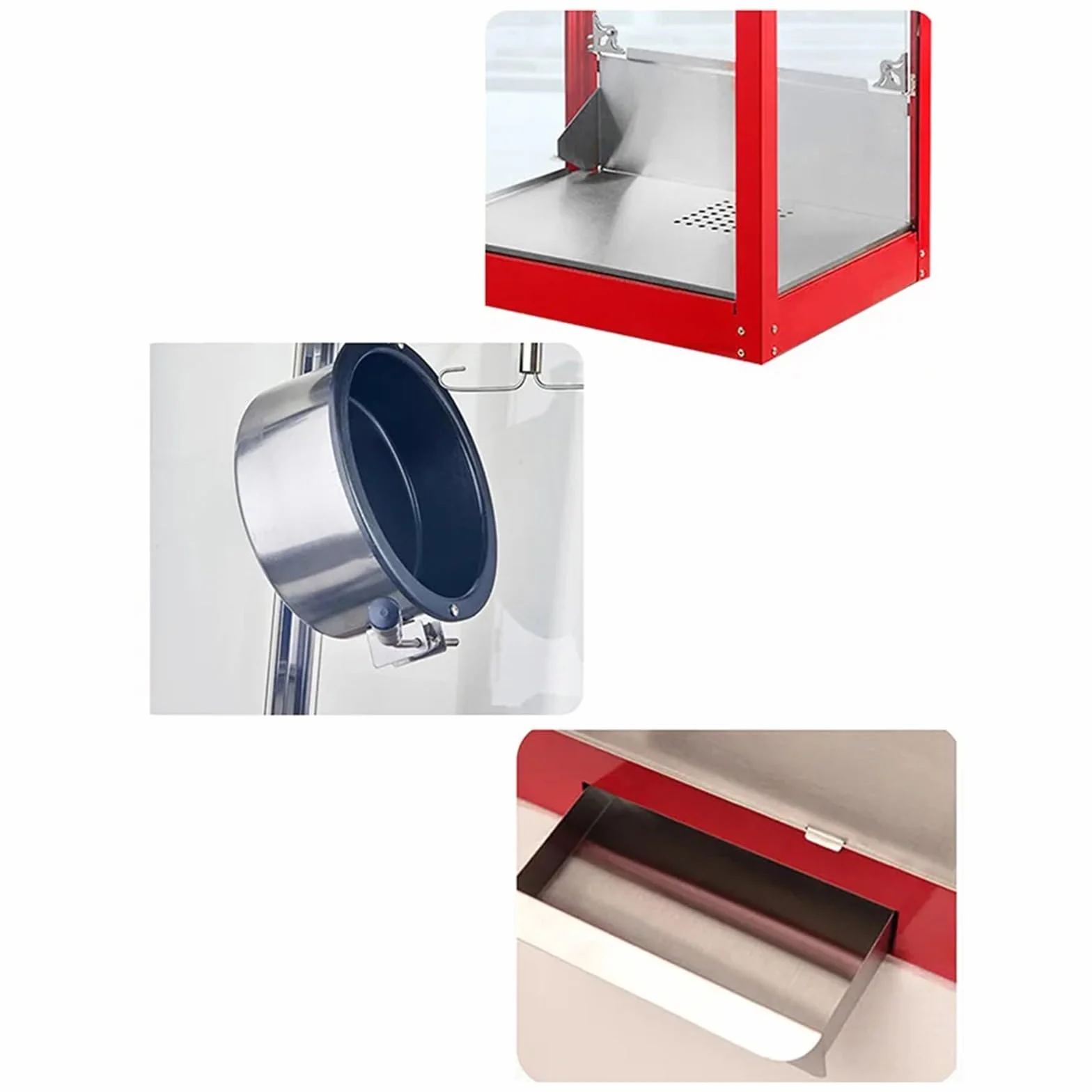 Máquina de Palomitas Máquina de Palomitas de maíz, Puesto Comercial, Máquina de Palomitas eléctrica Completamente automática, Máquina de Palomitas móvil Palomitero