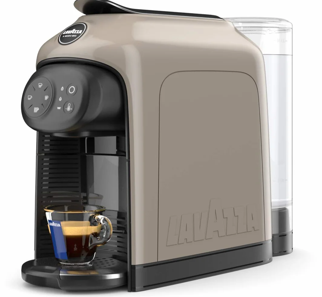 Lavazza - Cafetera Lavazza a Modo Mio - Modelo Idola, 1500 W de potencia, capacidad 1,1 litros Máquina de café Greige Coffee