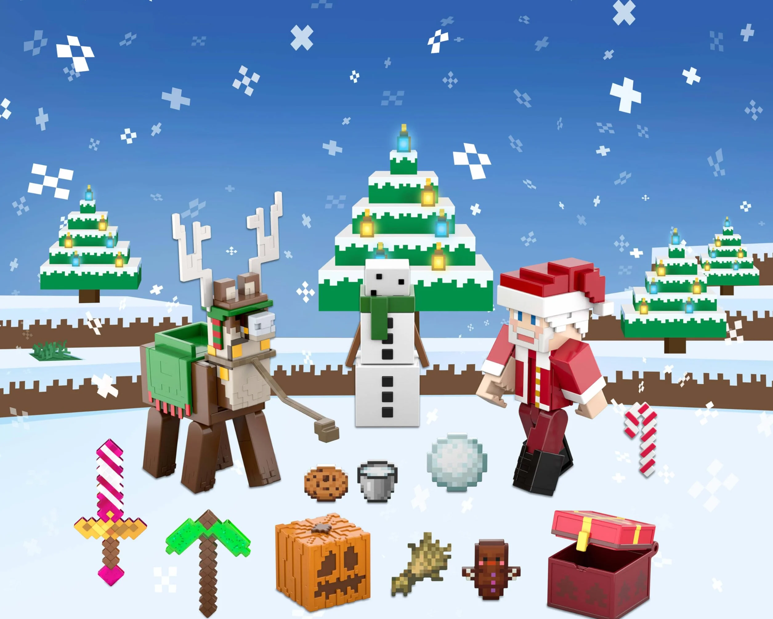 Mattel Calendario de Adviento de Minecraft de 3.25 Pulgadas