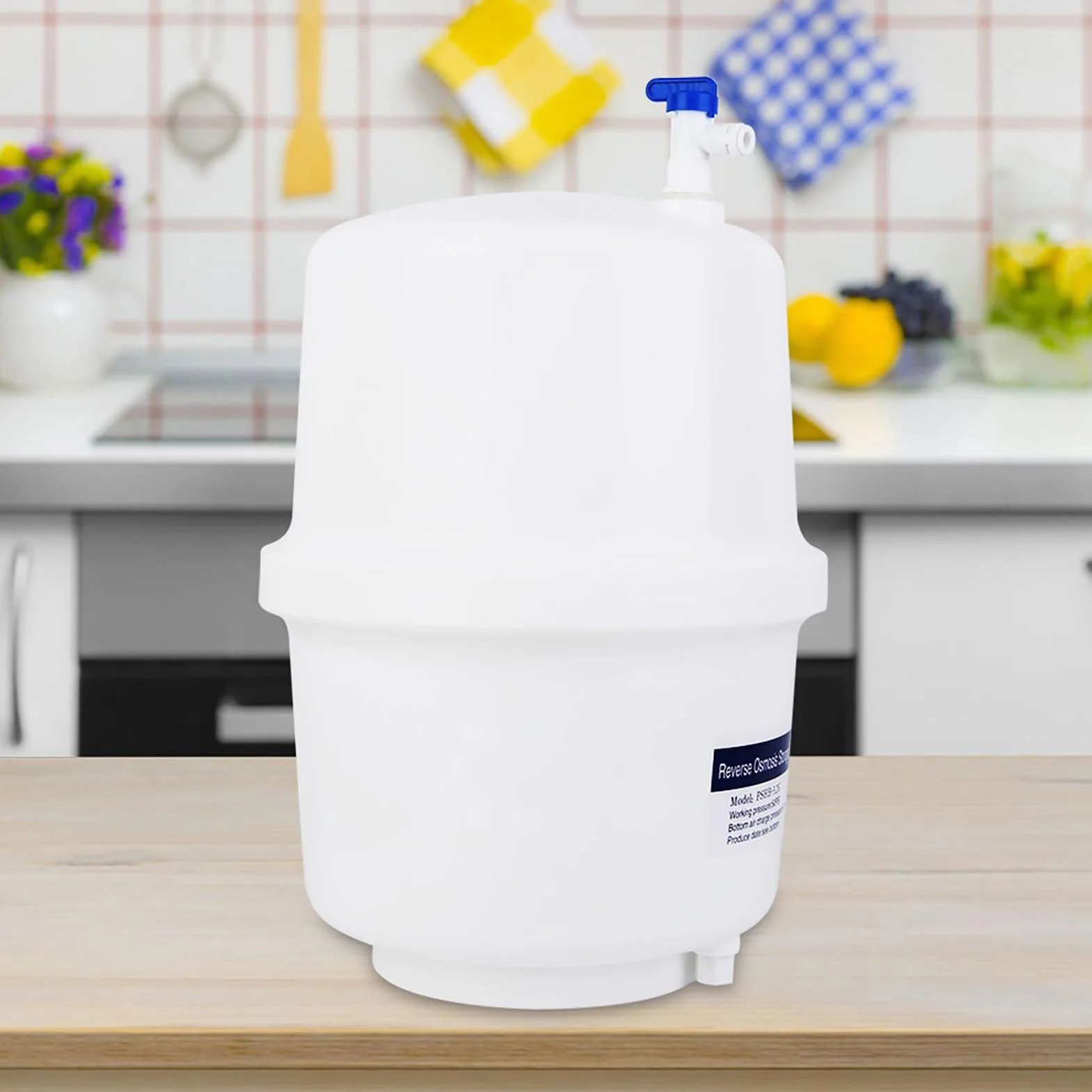 Tanque de Almacenamiento de Agua a Presión, Tanque de Almacenamiento de Agua a Presión con Válvula de Bola para Sistemas RO de ósmosis Inversa Tanque de Almacenamiento de Agua a