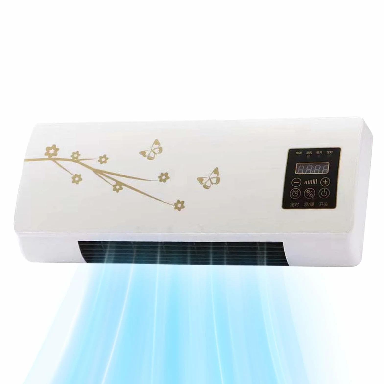 Split Max Aire Acondicionado Portátil, 2 En 1 Frío Y Calor Aire, Acondicionado Split Con Temporizador, AireAcondicionado Pared Sin Unidad Exterior, Para El Hogar, Sala De Estar Y Dormitorio