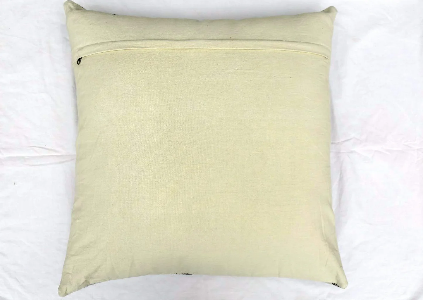 Trade Star - Funda cojín 24 "x 24" Pulgadas,Almohada Cuadrada Hecha a Mano,Funda de cojín 100% algodón,Cojín Decorativo de Tela Barro,Cojín Floral