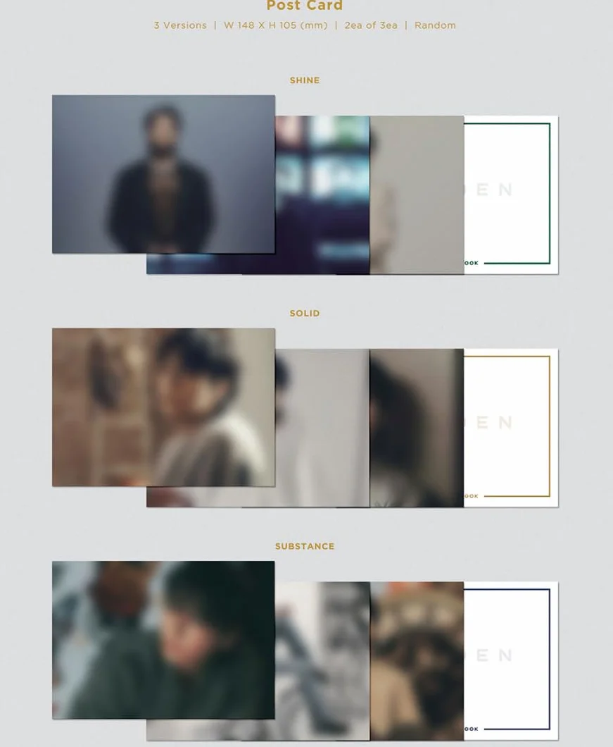 [Set] BTS JUNGKOOK GOLDEN 1st Solo Album 3 Verset + Weverse Album Ver