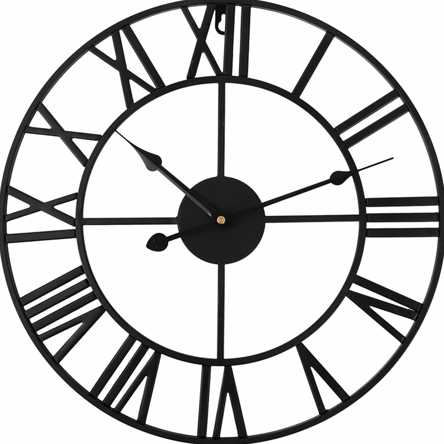 Reloj De Pared, Reloj De Exterior, Reloj De Jardín, Reloj De Pared De Estilo Industrial Europeo con Grandes Números Romanos, Reloj De Pared Silencioso De Metal para El H,40cm