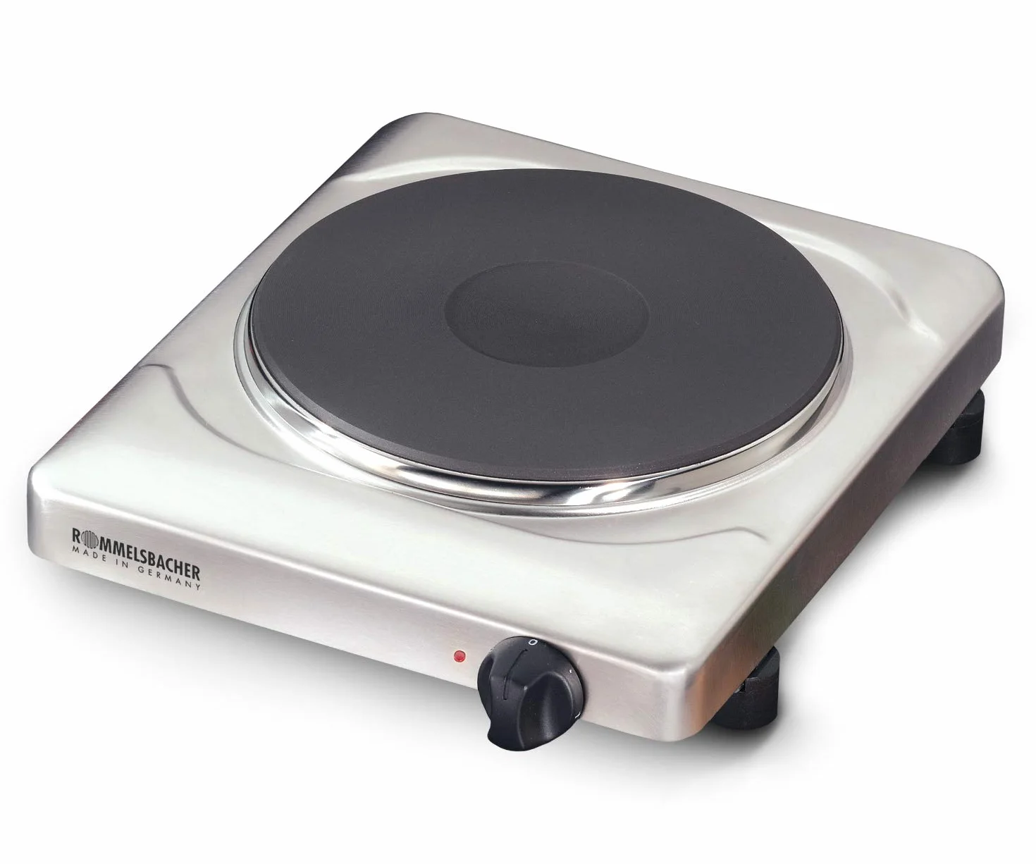 Rommelsbacher THS 2022/E Gastro - Cocina eléctrica portátil con un fuego (22 cm), acero