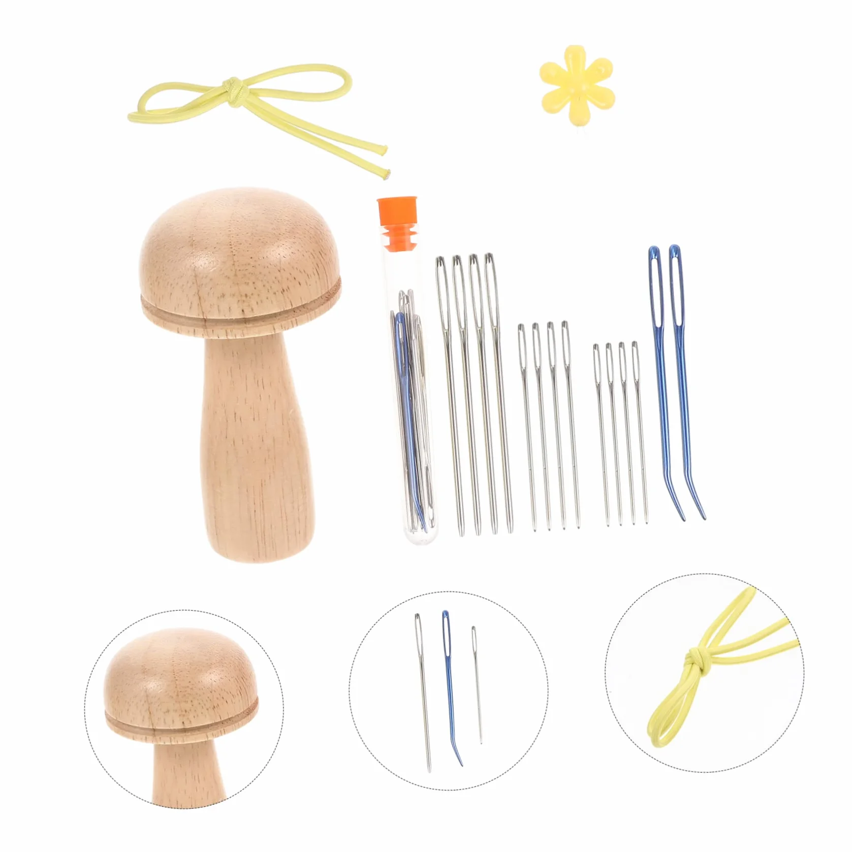 Ciieeo 3juegos Agujas De Tejer Profesional De Agujas Para Zurcir Herramienta Portátil Para Manualidades Costura Para Principiantes y Amantes Del Yarn Craft