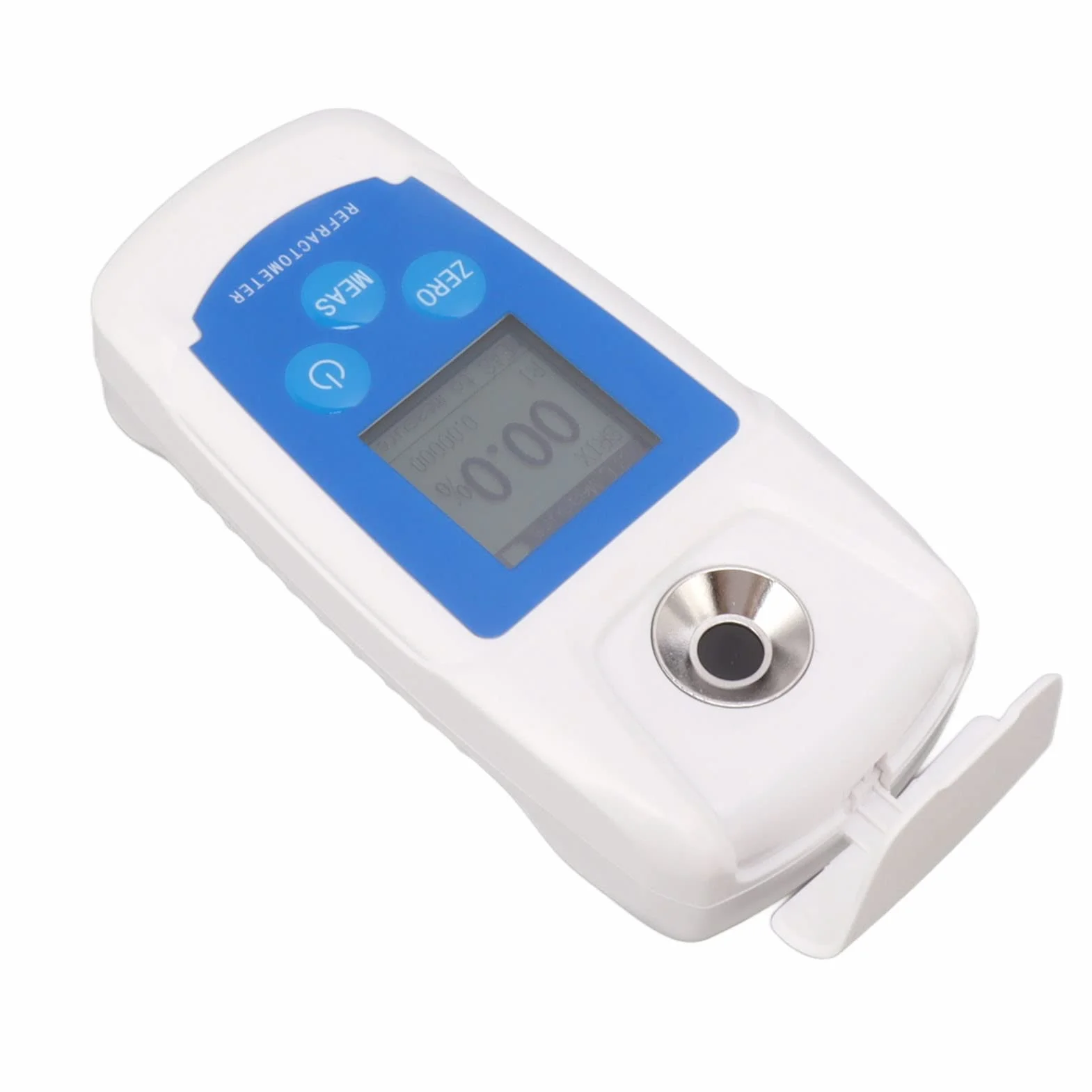 Refractómetro Digital Brix 0-55%, Medidor de Azúcar de Alta Precisión con Calibración Automática, para Frutas, Bebidas y Vino