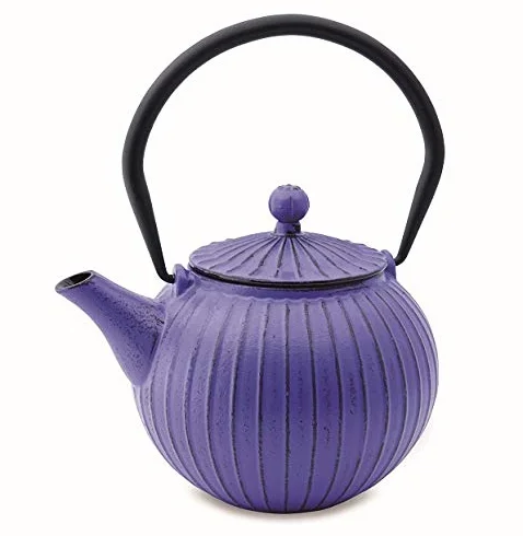 Shamila Panpukin - Tetera de hierro para infusiones, color morado