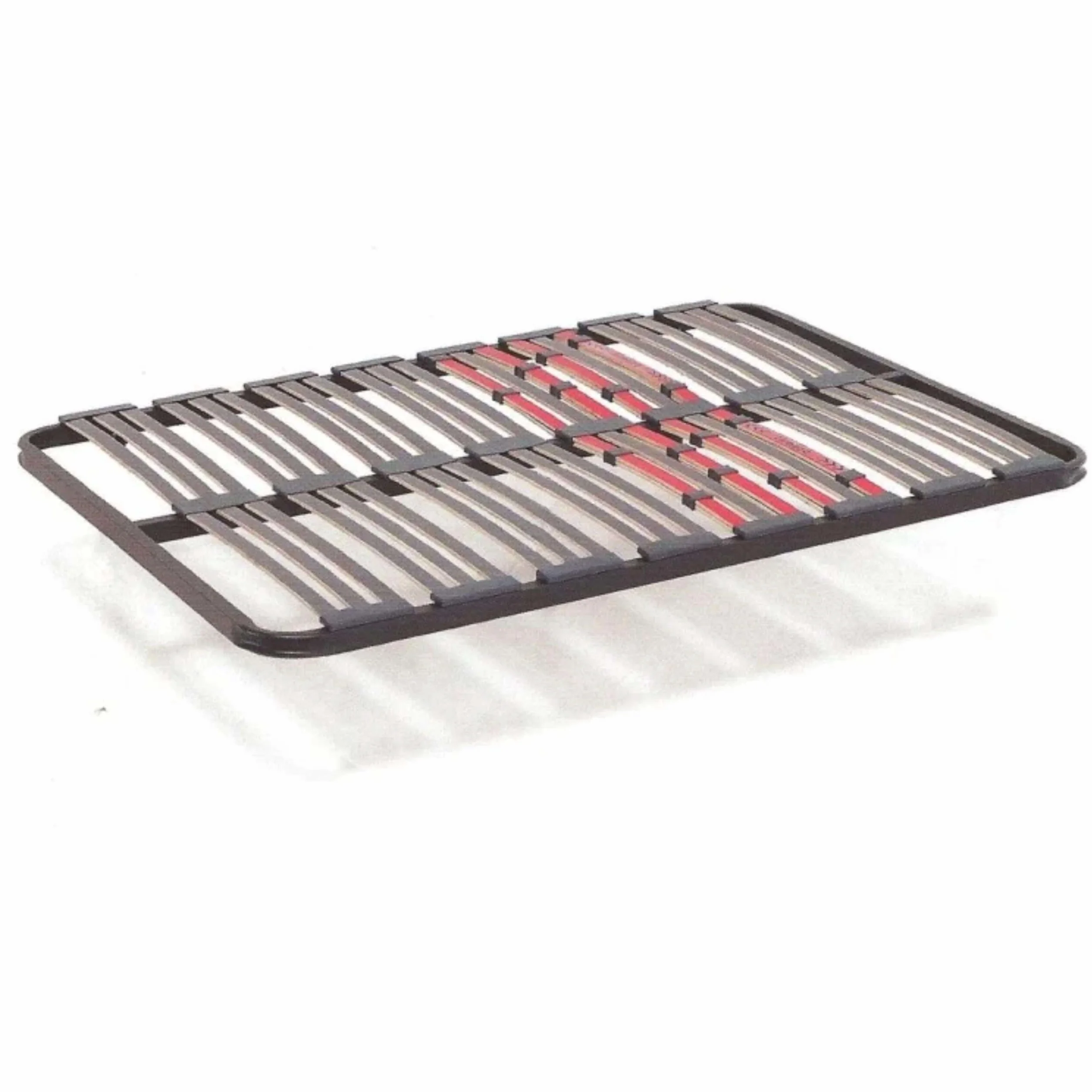 Miroytengo Somier 150x190 cm multiláminas con Reguladores Lumbares, Firmeza Adaptable, Tubo 40x30 mm y Laminas de Haya Natural (Sin Patas)