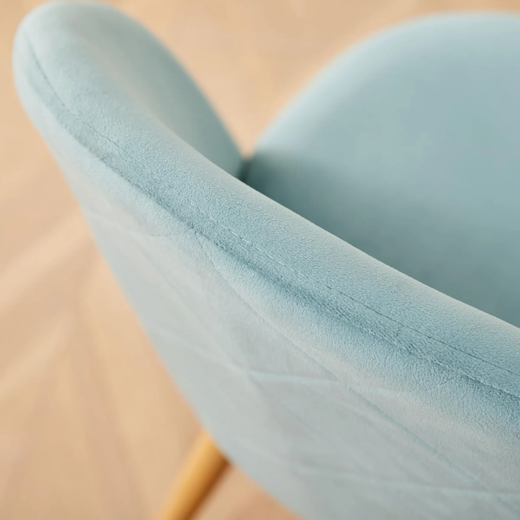 Juego de 4 Sillas de Comedor Tapizadas de Terciopelo con Patas de Metal Ajustables (Verde+Rosa)