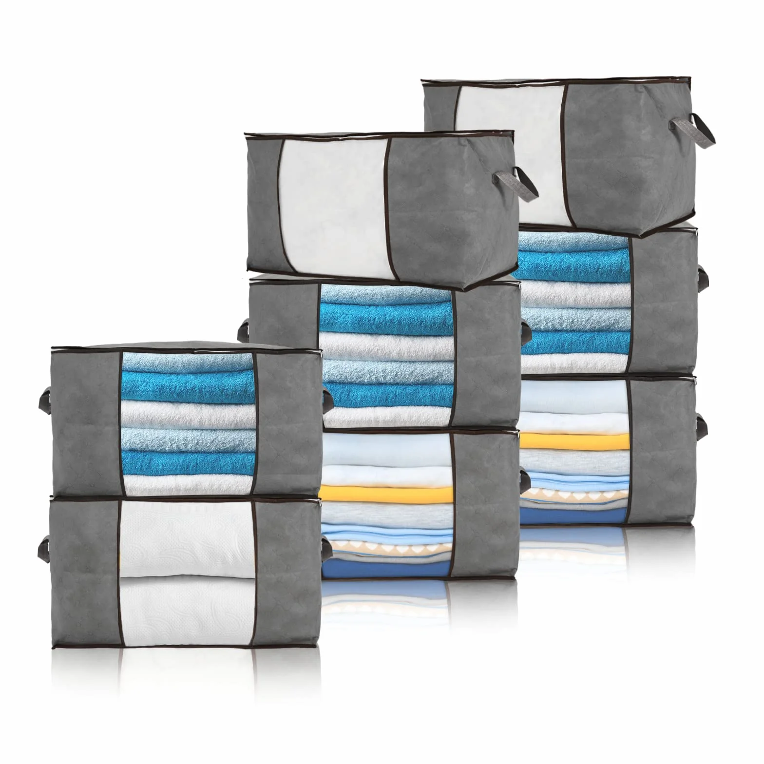 Bolsas de almacenamiento grandes grises