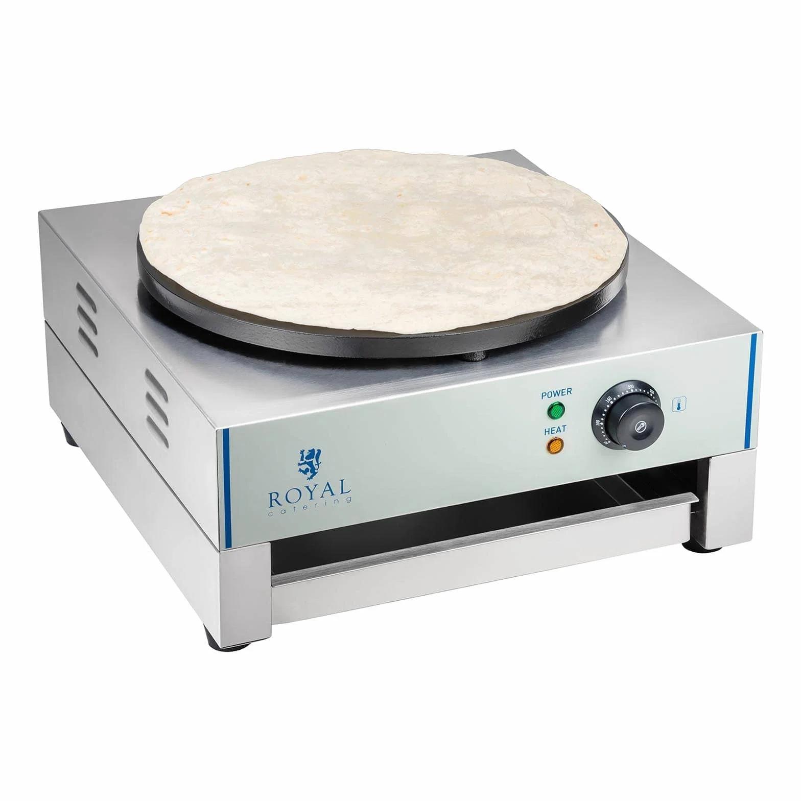 Royal Catering - RCEC-3000-E - Crepera - 40 cm - Potencia: 1 x 3000 Watt