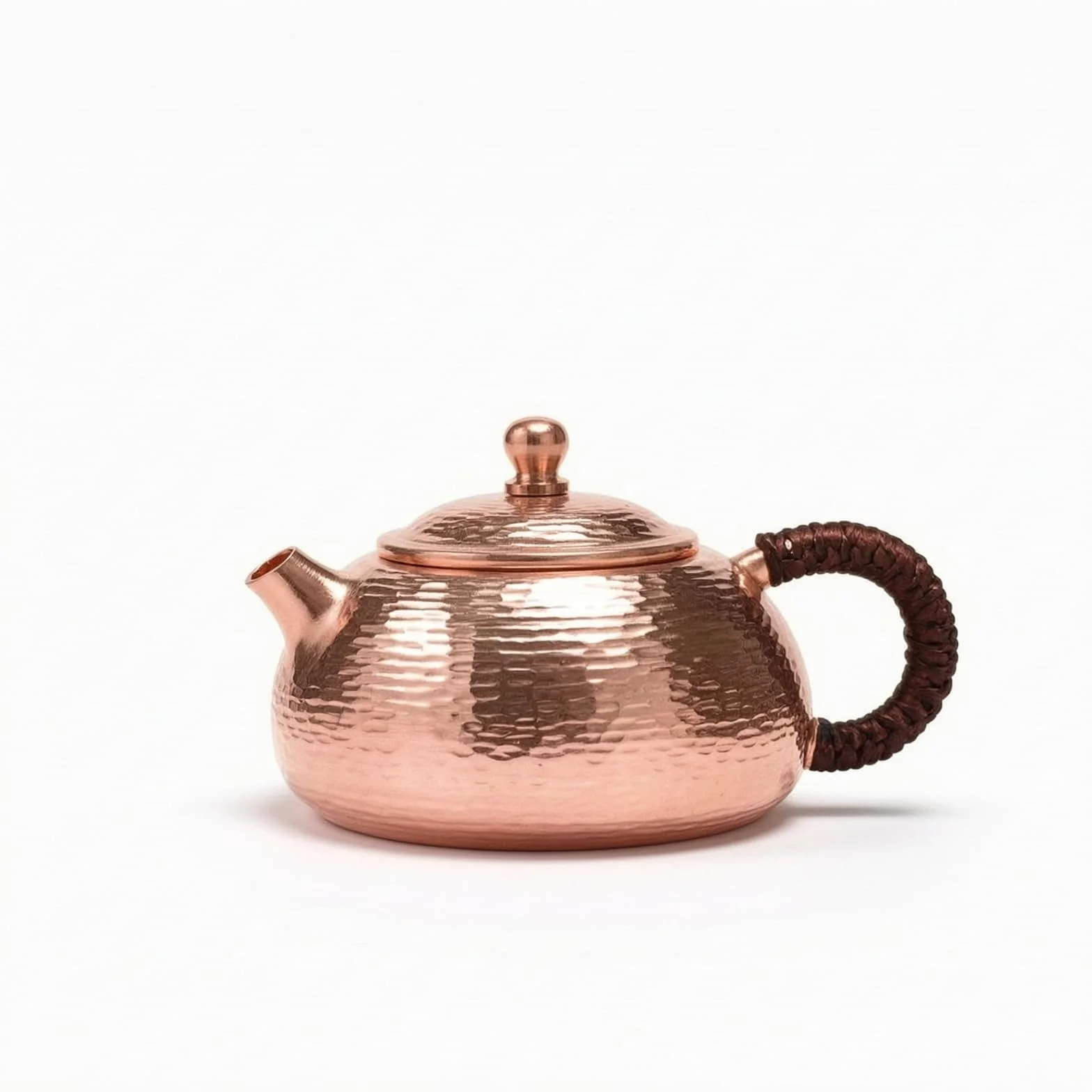 predolo Tetera Cobre Artesanal Tetera con Taza Tradicional Vajilla para Aficionados Al Té