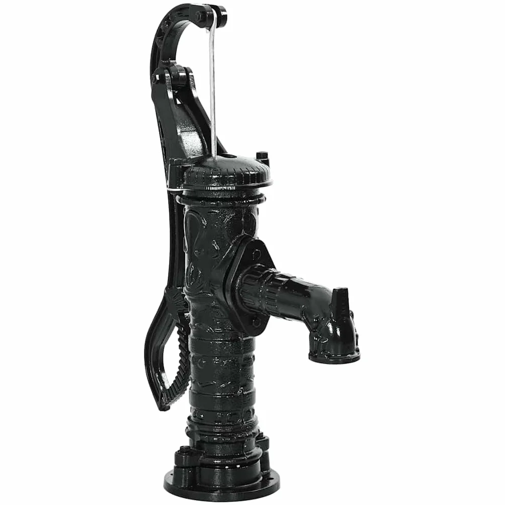 Genérico Bomba de Agua Manual para jardín de Hierro Fundido,Bricolaje,Bombas,s de Bombeo,Negro,43867