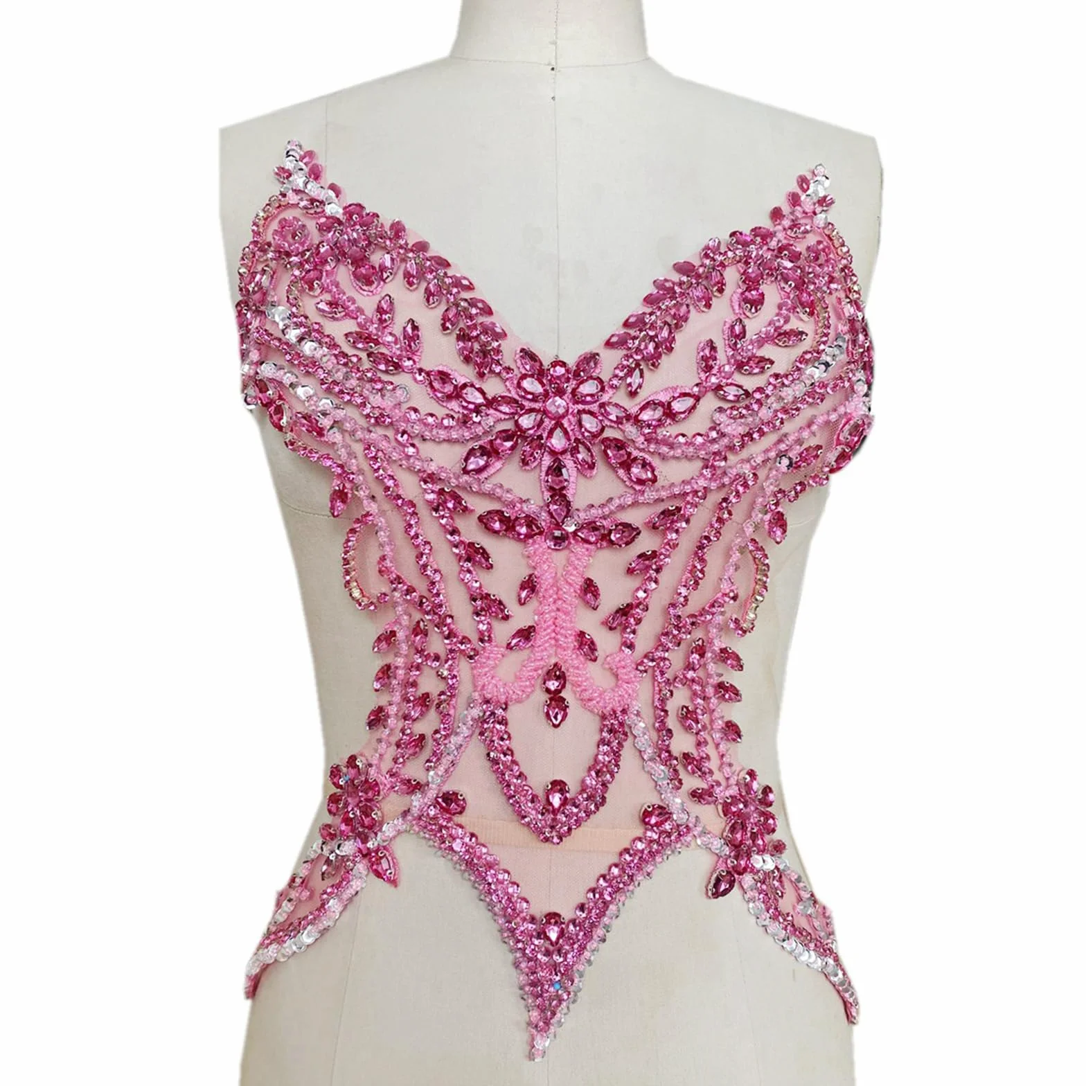 Rhinestones bordados a mano bordados a mano accesorios para ropa, vestidos de novia, decoración, bordados a mano
