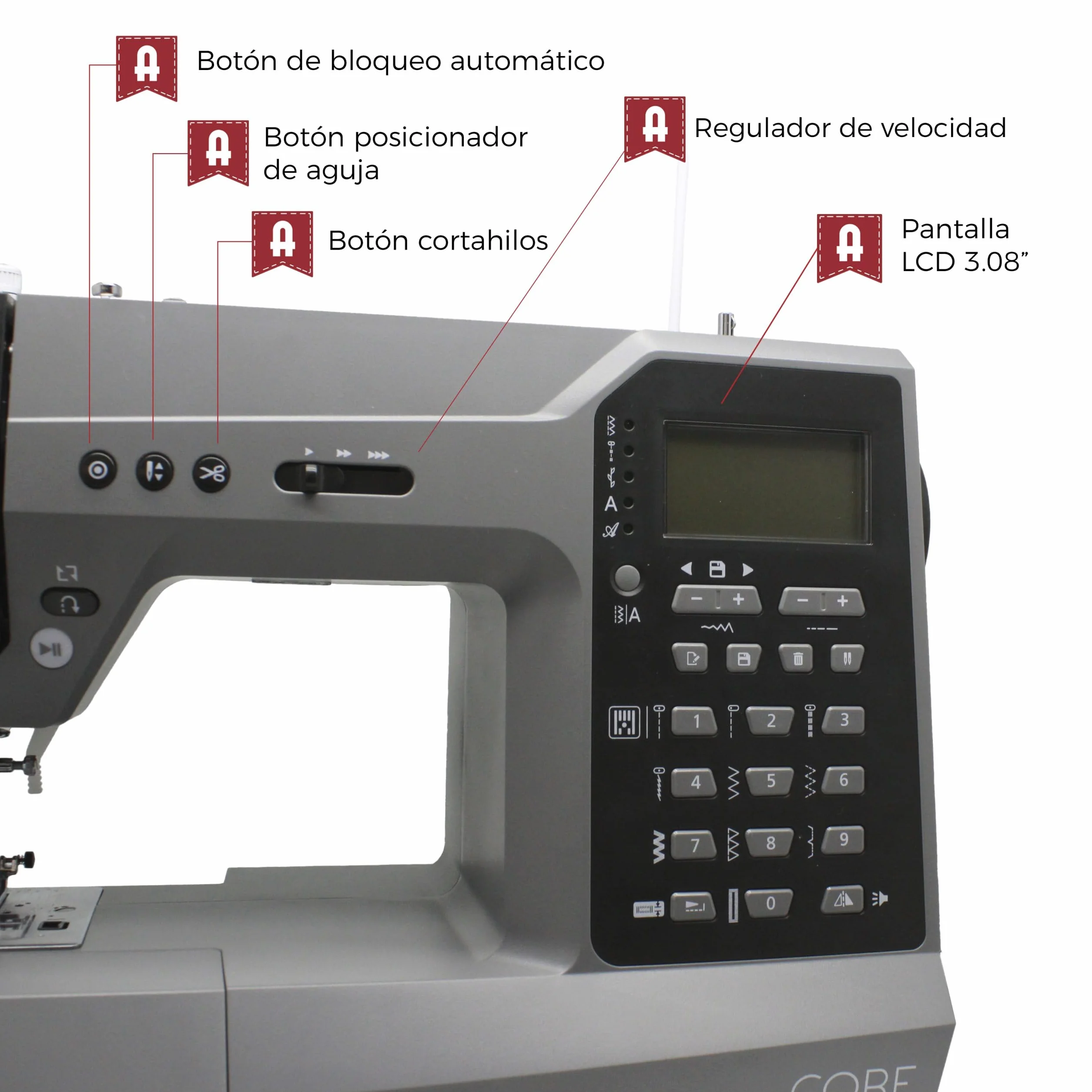 Máquina de Coser Alfa Core Heavy Duty