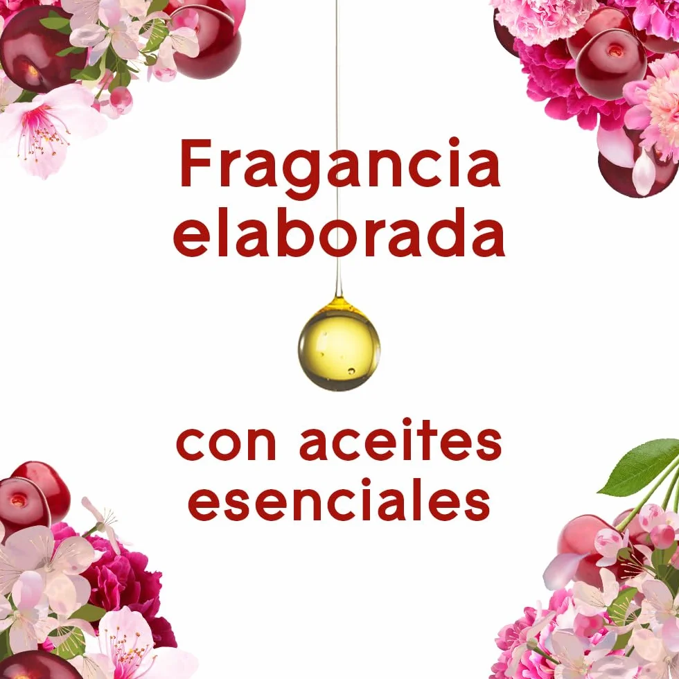 Glade Ambientador Gel de Baño Absorbeolores Luscious Cherry & Peony, 45 Días, 1 Gel