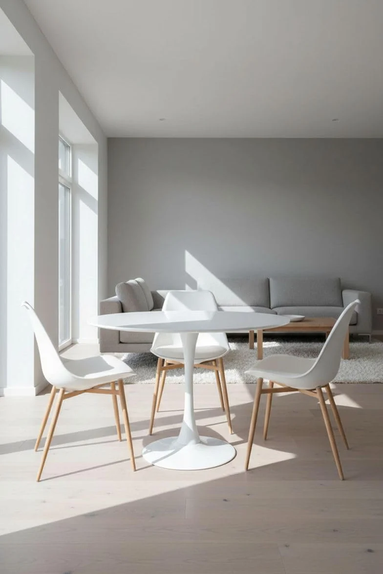 Regalos Miguel - Estilo Nórdico - Mesa Kolio 80 cm - Blanco