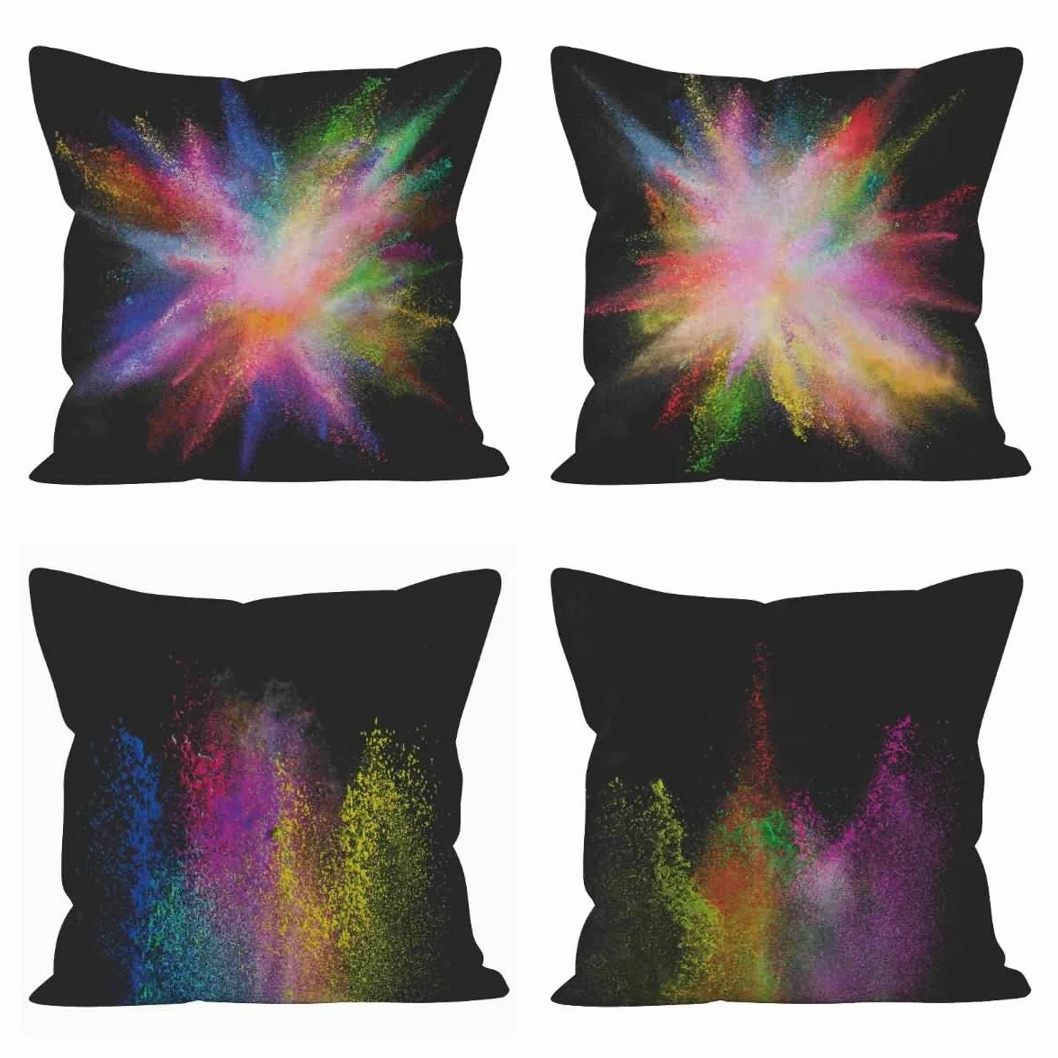 Fundas de cojín de lino de tamaño estándar para muebles de patio, 50 x 50 cm, fundas de cojín decorativas para sofá, sala de estar, decoración de sofá, 4 piezas