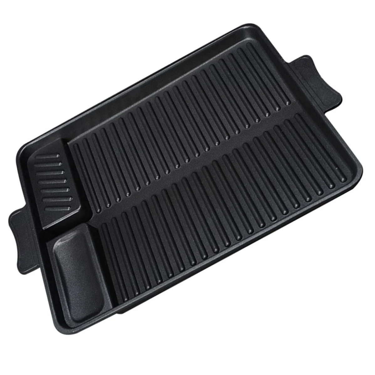 SOIMISS Bandeja Rectangular de Barbacoa Antiadherente para Horno y Gas Resistente al Calor con Orificios para Drenaje de Aceite Herramienta para Asados al Aire
