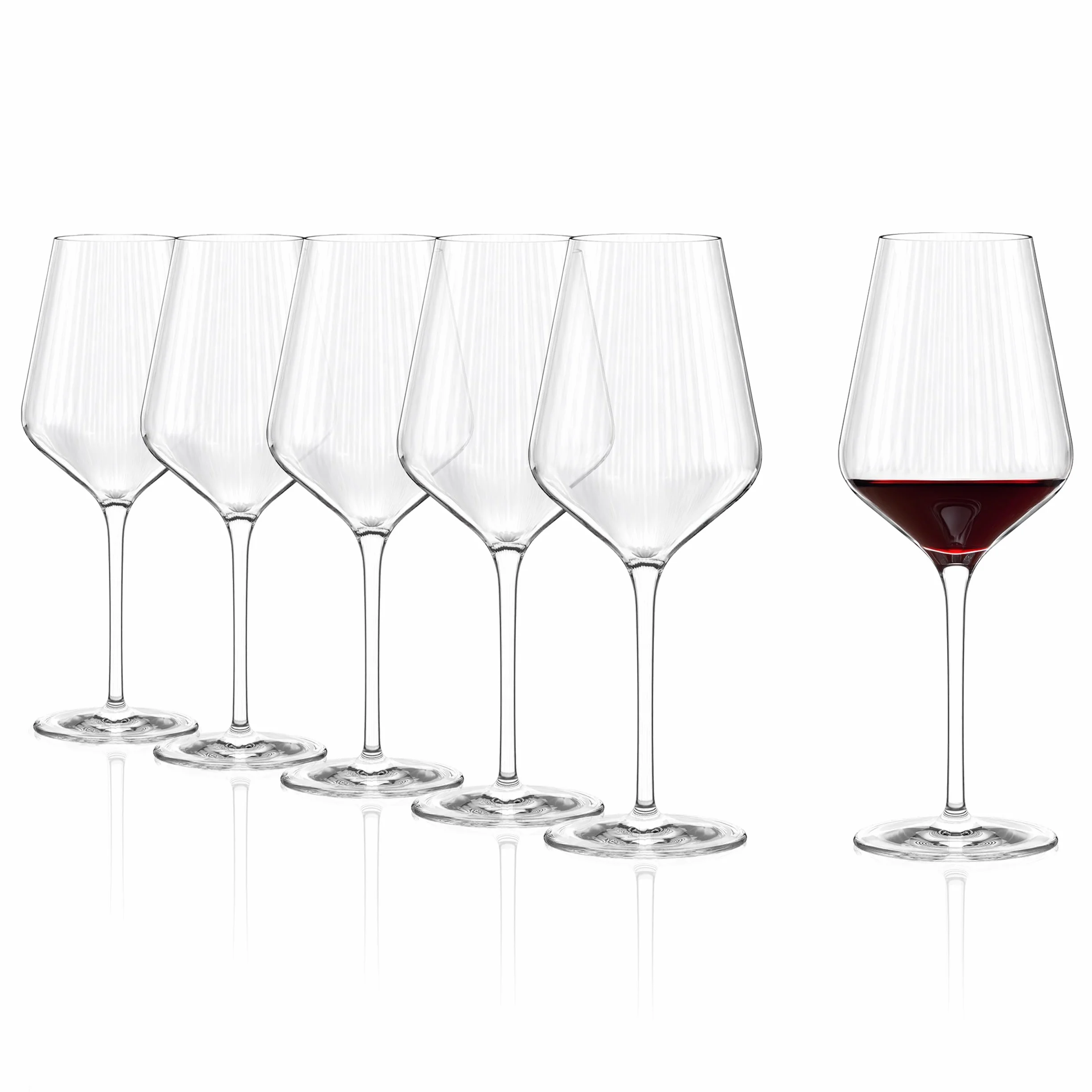 Stölzle Lausitz Copas de Vino Tinto Symphony Set de 6, 570 ml – Copas elegantes para vino tinto – Cristal para desarrollo óptimo de aromas – Apta para lavavajillas & resistente a golpes