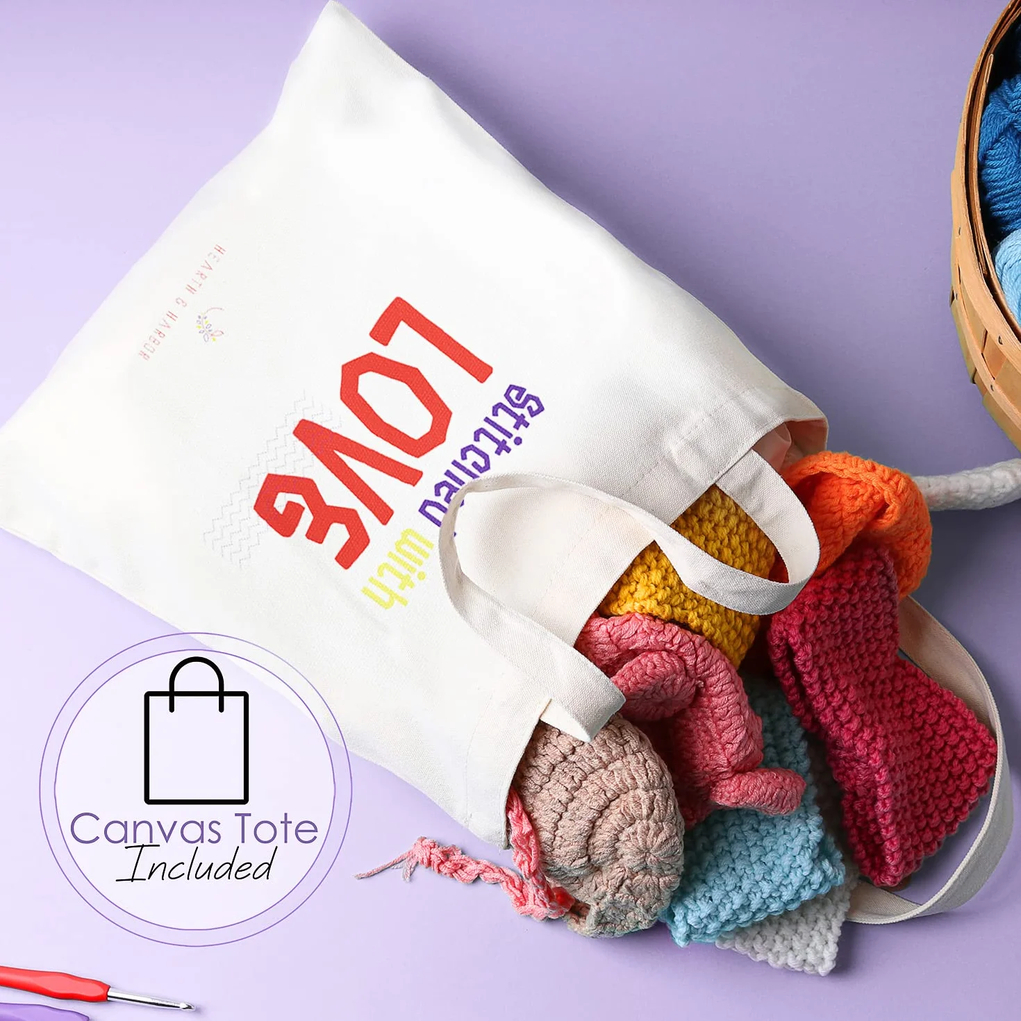 Kit para aprender a hacer ganchillo para principiantes, adultos y niños, juego de 80 piezas con guía paso a paso y libro de proyectos, kit de inicio de ganchillo con hilo y ganchos